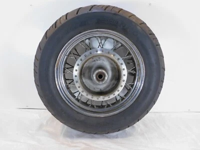 2001-2007 Honda VT750 Shadow 750 VT750DC Spirit Chrome Spoked Rear Wheel Rim - Image 1 of 4