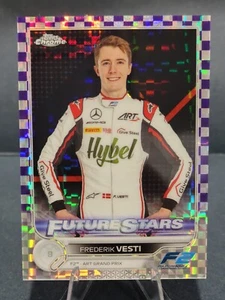 2022 Topps Chrome Formula 1 Frederik Vesti #85 Purple Checker Refractor /199 - Picture 1 of 2