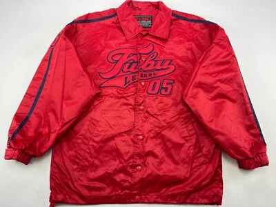 Chaqueta FUBU, roja, cortavientos vintage, ropa hip-hop de la vieja escuela años 90 talla M Foto 1 de 4