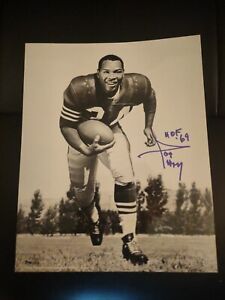 Joe 'The Jet' Perry Autographed 8x10 HOF. 49ers, Colts. Million Dollar Backfield
