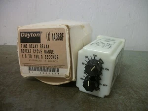 DAYTON SOLID STATE TIME DELAY RELAY 1A368F 1.8-180SEC NIB - Picture 1 of 3