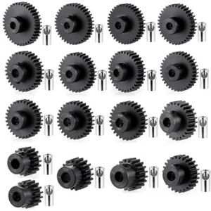 M0.8 32P 5 mm ingranaggio pignone in acciaio 11-45T per ingranaggio a scartamento 32P auto RC 3,17 mm 5 mm motore - Foto 1 di 65