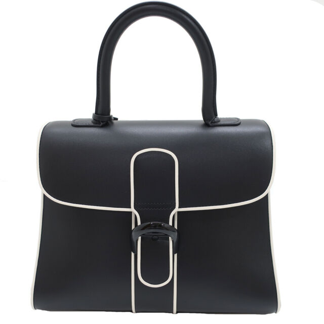 Delvaux 4-Way Black Illusion Jumping Tote with Black Rubber, Black, Lot  #58536