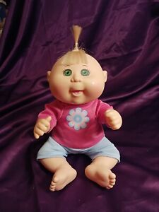 Cabbage Patch Kids Baby Doll Xavier Roberts Signature 2015 OAA Green eyes, blond