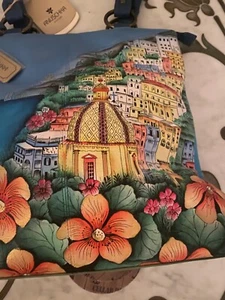 Anuschka Genuine Leather Hand-Painted Shoulder Bag, New!  - Picture 1 of 6