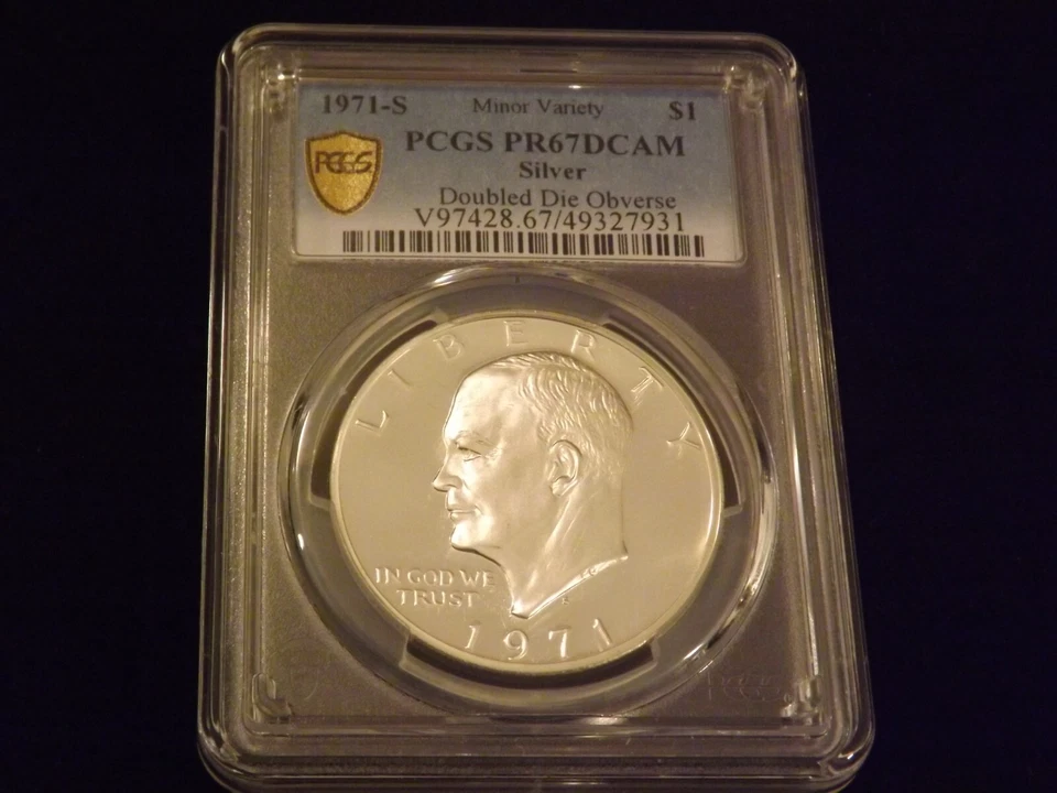1971-S   1$       Eisenhower       DDO               PCGS   PR 67 - Image 1 of 2