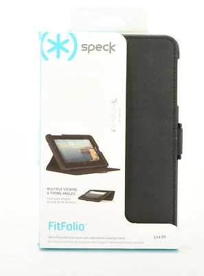 Funda con soporte de cuero Speck FitFolio Folio para Verizon ELLIPSIS 7 - Negra Foto 1 de 4