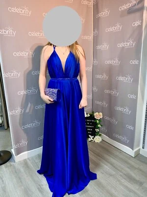 Prom Dress from Celebrity. Size 8, Blue - Image 1 of 4