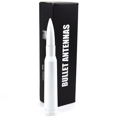 Anti-Theft Retractable White 50 Caliber Bullet Antenna For 90-21 Ford Trucks - Image 1 of 3