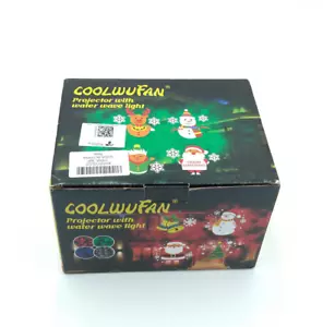 COOLWUFAN 2-in-1 Projector With Water Wave Light Outdoor Christmas NEW - Picture 1 of 9
