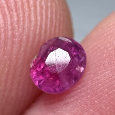 0.35 Carat Beautiful Natural Transparent Faceted Ruby from Jegdalek Afghanistan - Image 1 of 4