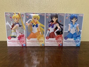 NIB Bandai Banpresto Sailor Moon Eternal Glitter & Glamours 4pc Figures Set - Picture 1 of 14