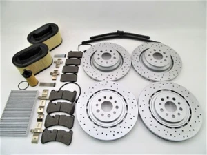 Maserati Ghibli Quattroporte brake pads rotors filters service kit #858 14-16 - Picture 1 of 12