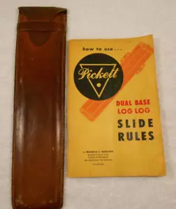Pickett Schieberegler Modell Nr. 4 Vektor hyperbolisches Protokoll 1949 USA mit Hülle & Buch - Bild 1 von 11