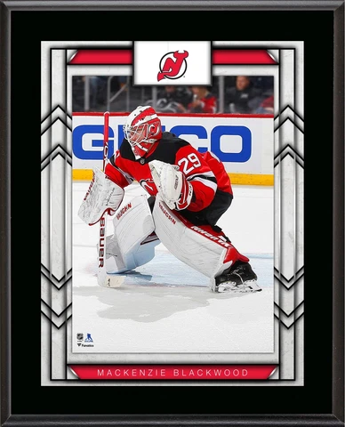 Mackenzie Blackwood New Jersey Devils 10.5" x 13" Sublimated Player Plaque Cover