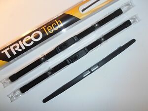 3Set Fit Nissan Elgrand (E51) 2002-2010 Quality TRICO Wiper Blades Front & Rear 
