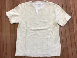 New PacSun Men's Off White Pullover Size Large Textured Crew Neck Cotton Poly - Picture 1 of 7