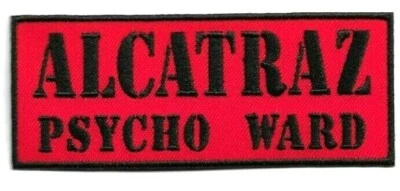 Alcatraz Psycho Ward Prisoner Halloween Costume Patch Embroidered Iron or Sew On - Image 1 of 2