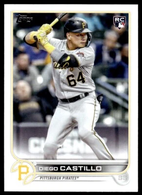 2022 Topps Update ROOKIE Diego Castillo Rookie Pittsburgh Pirates #US85 R45 - Image 1 of 2