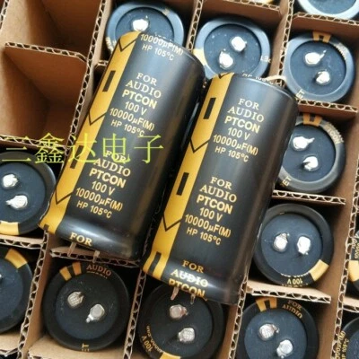 10000uf 50v63v80v100v Febbre Condensatore Audio Amplificatore Elettrolitico Potenza Audio - Immagine 1 di 4