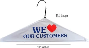 120 Pcs Wire Hangers Bulk Dry Cleaner Hangers 16" Caped Clothing Hangers Suit... - Picture 1 of 5
