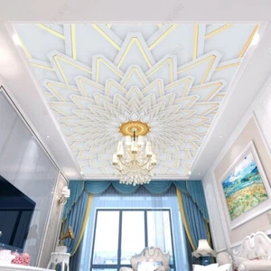 Fotomurales no tejidos papeles pintados de techo cuadros de techo techo lujo ligero 3D geométrica 11442 - Imagen 1 de 3