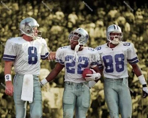 FA824 Troy Aikman, Emmitt Smith and Michael Irvin Cowboys 8x10 11x14 16x20 Photo - Picture 1 of 1