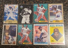 Tony Gwynn, "Mr. Padre", HOF, SD Padres,  8 Card Lot, *3,141 Hits* Vintage (#4) 