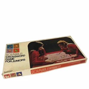 Scrabble Crossword Game for Juniors Edition 4 1975 Selchow & Righter Complete - Picture 1 of 12
