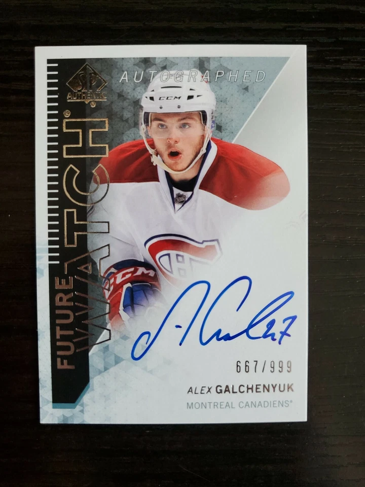 2013-14 SP Authentic #277 Alex Galchenyuk AUTO RC ROOKIE /999 - Image 1 of 1