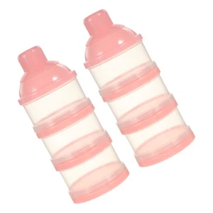 2 Pcs Food Supplement Box Milk Powder Container Formula Case Baby Travel - Picture 1 of 12