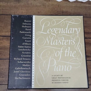 Legendary Masters Of The Piano SVX 6633 - 1963 Book Of Month Club Release - Picture 1 of 1