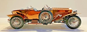 FRANKLIN MINT 1/24 1921 ROLLS-ROYCE SOLID COPPER BOATTAIL SILVER GHOST (READ) - Picture 1 of 8