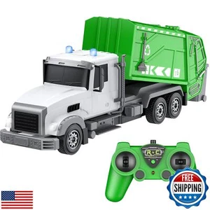 CALEST 2.4Ghz Remote Control Garbage Truck Toys,1/24 RC Garbage Truck with 6  - Picture 1 of 5