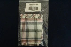 Longaberger Markttag karierter kleiner Schlüsselkorb Over the Edge Liner #207702 - NEU - Bild 1 von 6