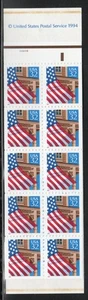 ALLY'S STAMPS US Scott #2916a 32c Flag Over Porch - B/P [10] MNH F/VF [BP-41a] - Picture 1 of 1