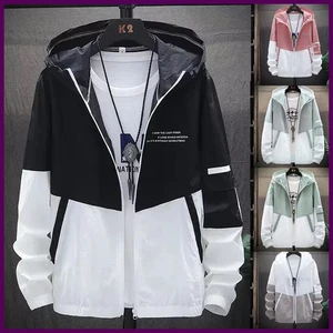 Camisa de protección solar para hombre delgada de secado rápido con capucha chaqueta a prueba de viento - Imagen 1 de 30