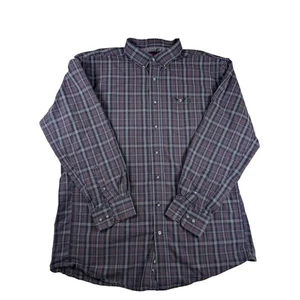 Wrangler Relentless Trevor Brazile Plaid Button Down Size 2XT - Picture 1 of 4