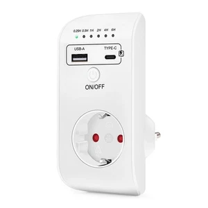 USB Typ-C Timer Schalter Digital Countdown Timing Steckdose Küchengerät El7720 - Bild 1 von 10