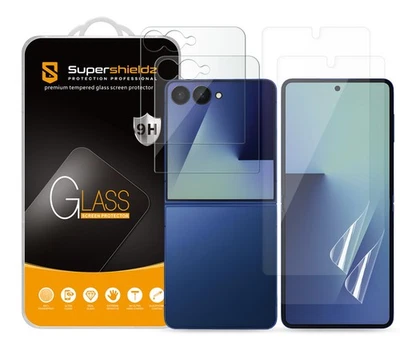 2X Protector Pantalla Cristal Templado para Samsung Galaxy Z Flip 7 (+2 TPU Principal) Foto 1 de 4