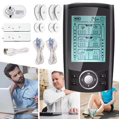 TENS Gerät 2 Kanäle TENS EMS Reizstromgerät Reizstrom Elektrotherapie Massage - Bild 1 von 4
