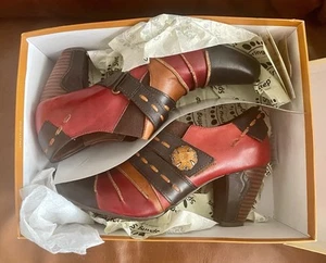 Spring Step Women's Wondrous Black Multi Color Booties 9 M - Picture 1 of 9