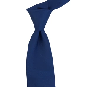 $295 Canali Blue Solid 7-Fold Silk Neck Tie Italy 3.25W - Picture 1 of 4