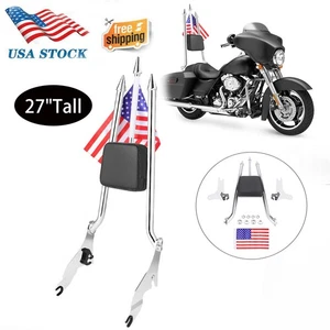 Detachable Sissy Bar Backrest For Harley Touring Road King Electra Glide 09-25 - Bild 1 von 12