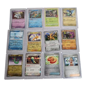 Pokemon Holo Trading Cards Lot Of 12 In Card Protectors NM 2020-2025 - Picture 1 of 8