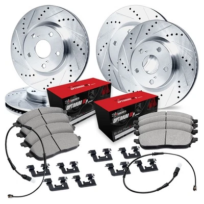 For Land Rover Range Rover Sport 21-22 Brake Kit Drilled & Slotted Front & Rear Foto 1 de 2