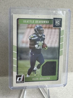 2016 Donruss - Rookie Threads Alex Collins #12 (MEM, RC) - Image 1 of 2