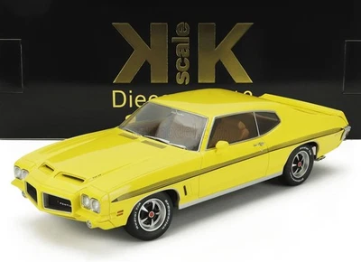 MODELLINO AUTO STATICO KK PONTIAC GTO LEMANS RAM AIR COUPE 1972 GIALLO 1/18 - Immagine 1 di 4