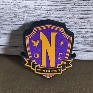 Crocs JIBBITZ™ WEDNESDAY NEVERMORE SHOES CHARM * NEW * - Picture 1 of 2