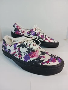 Vans Old Skool 'White Floral' Skate Shoes Sneakers Women Size 9.5 Men 8 - Picture 1 of 15